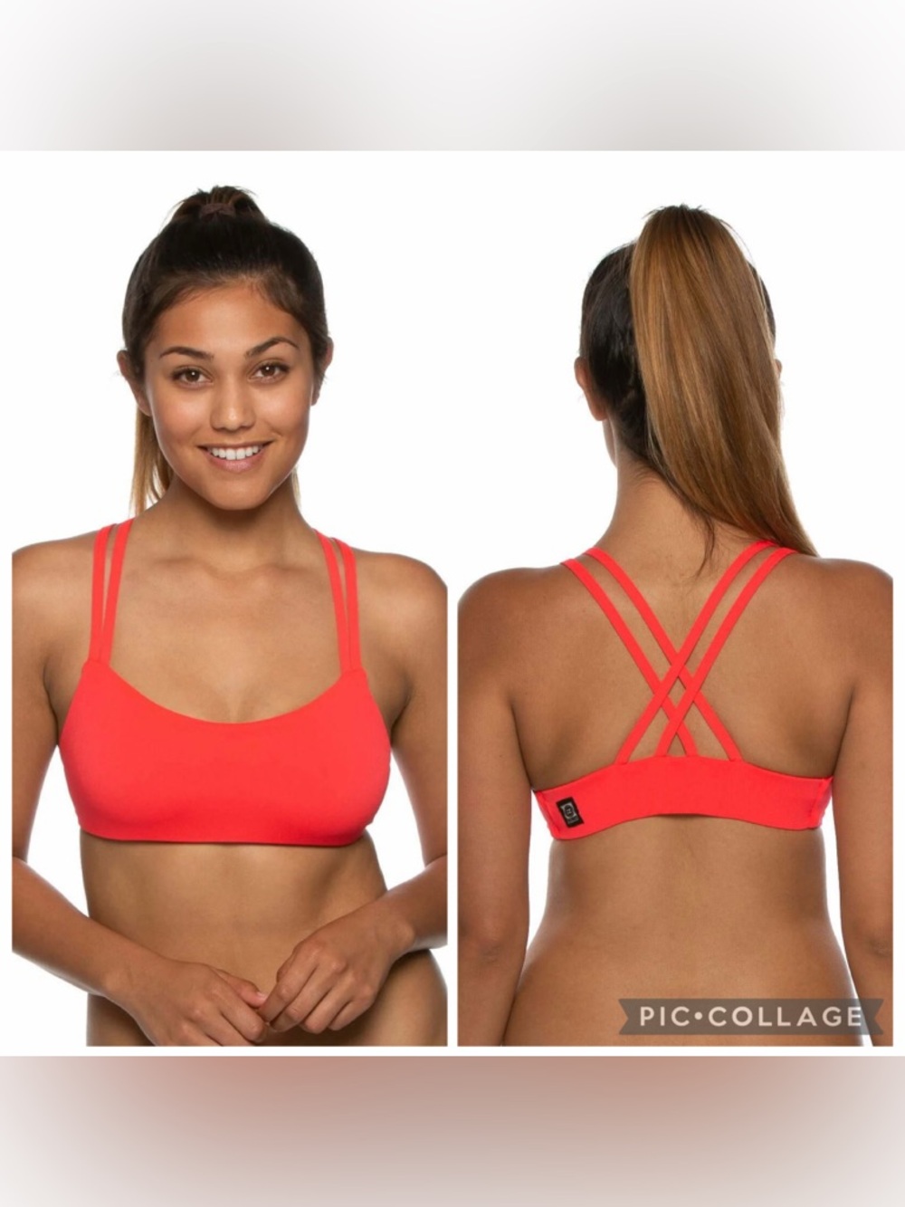 Jolyn Bikini set Fendrick top & Europe Bottoms in Strawberry, size L - NWT - Picture 3 of 6